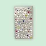 5D Heart Stickers with Non Toxic Adhesive