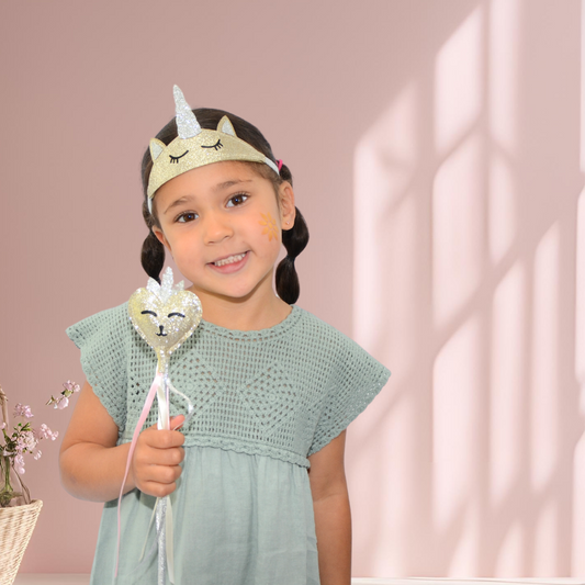 Mini Unicorn Headband and Wand set