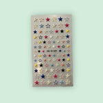 3D Star Nail Stickers with Non-Toxic Adhesive