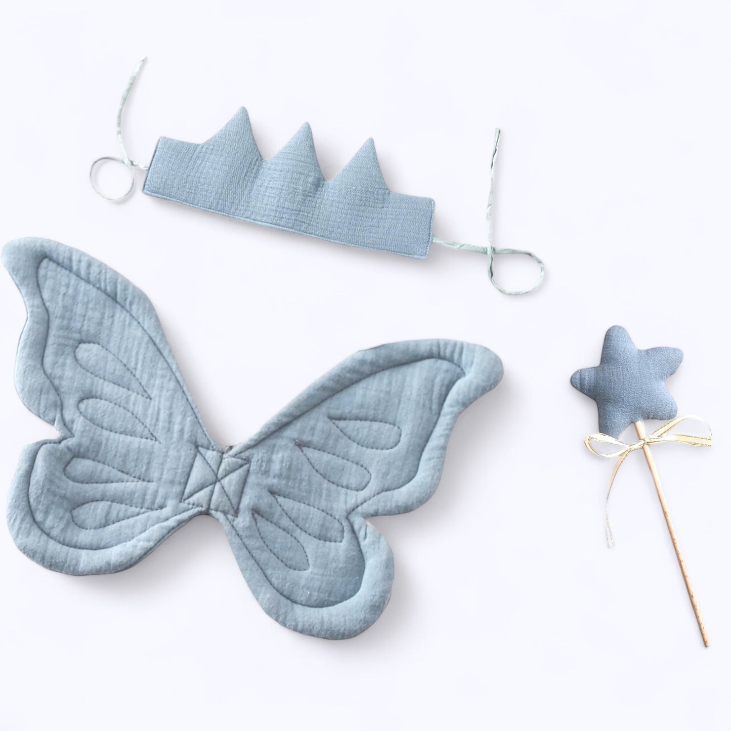 Ickle Fairy Blue Cotton 3 piece set