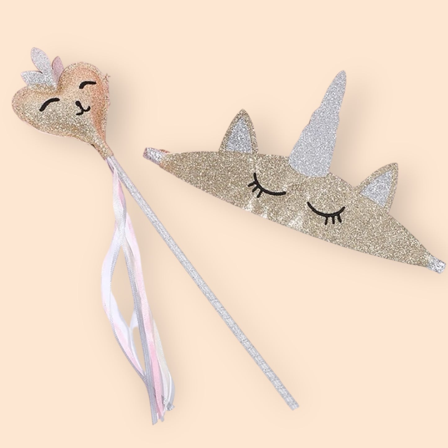 Mini Unicorn Headband and Wand set