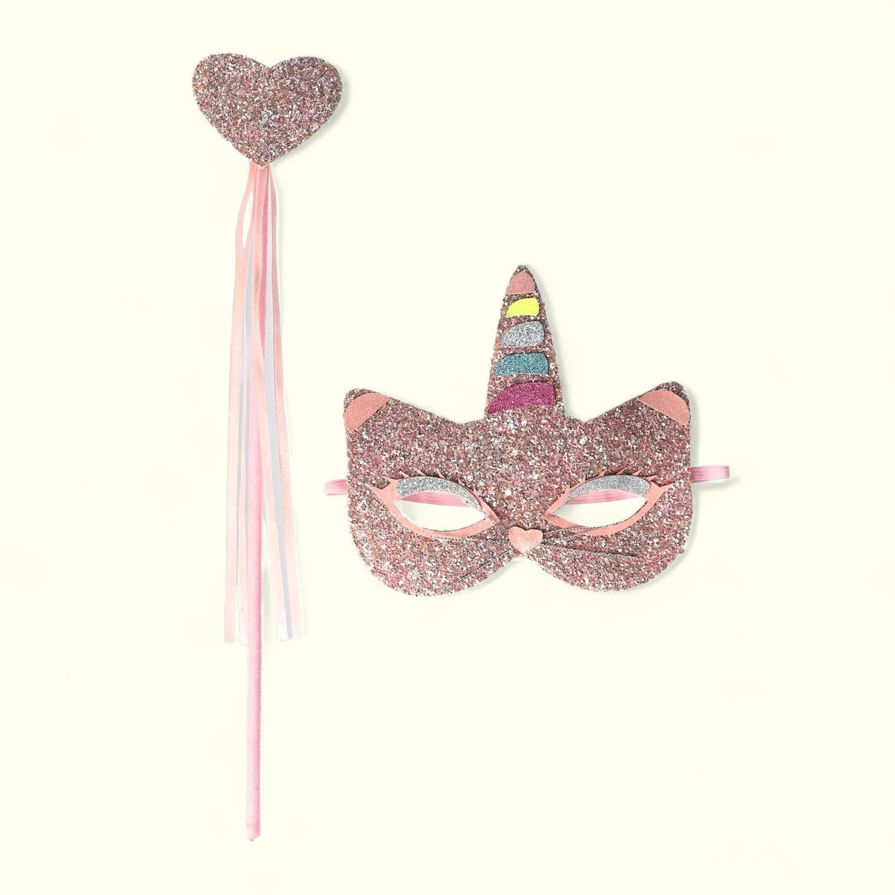 Sparkly Uni Cat Mask and Wand