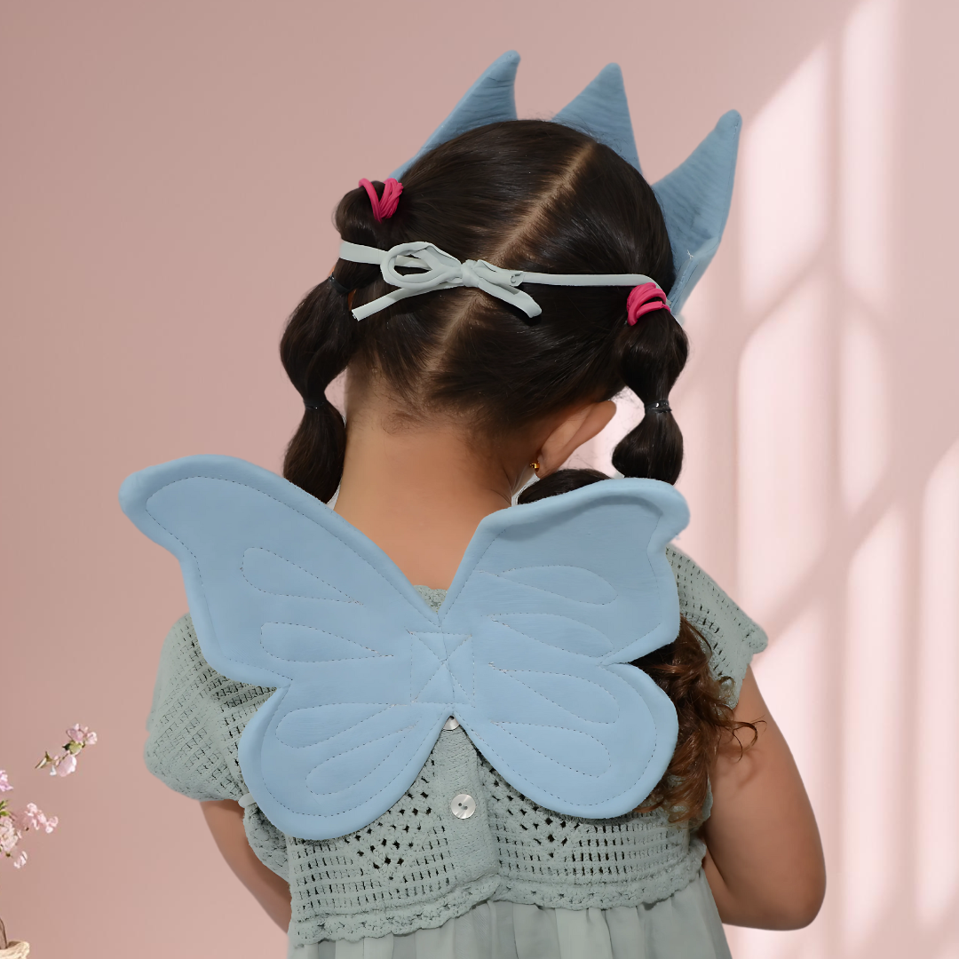 Ickle Fairy Blue Cotton 3 piece set